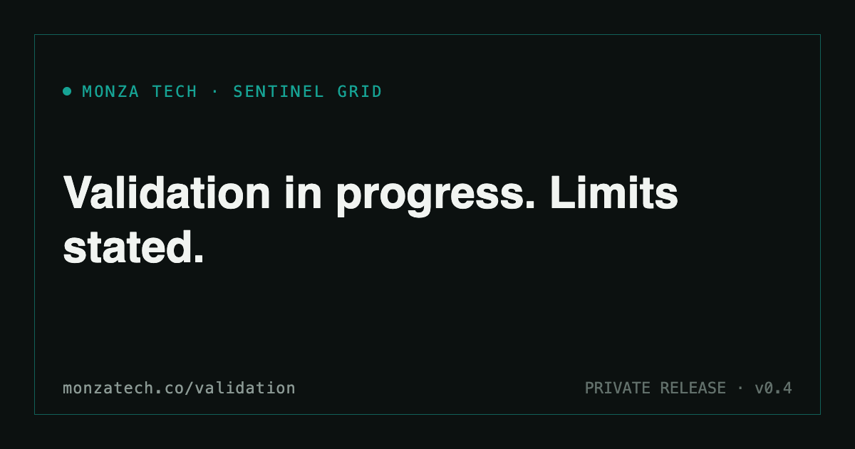 Validation and Limits | Sentinel Grid